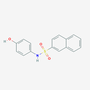 molecular formula C16H13NO3S B230287 N-(4-hydroxyphenyl)naphthalene-2-sulfonamide 