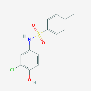 molecular formula C13H12ClNO3S B230290 N-(3-chloro-4-hydroxyphenyl)-4-methylbenzenesulfonamide 