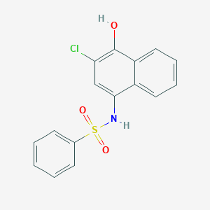 molecular formula C16H12ClNO3S B230291 N-(3-chloro-4-hydroxynaphthalen-1-yl)benzenesulfonamide 