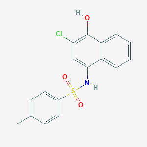 molecular formula C17H14ClNO3S B230292 N-(3-chloro-4-hydroxy-1-naphthyl)-4-methylbenzenesulfonamide 
