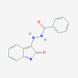 molecular formula C15H11N3O2 B230312 N'-(2-oxoindol-3-yl)benzohydrazide 