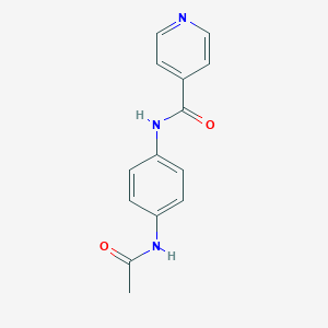 molecular formula C14H13N3O2 B230315 N-(4-acetamidophenyl)pyridine-4-carboxamide 