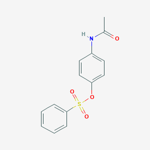 molecular formula C14H13NO4S B230324 4-(Acetylamino)phenyl benzenesulfonate 