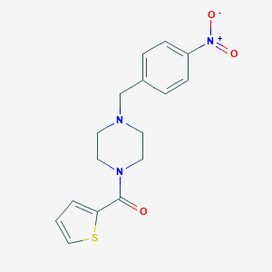 molecular formula C16H17N3O3S B230331 1-(4-Nitrobenzyl)-4-(2-thienylcarbonyl)piperazine 