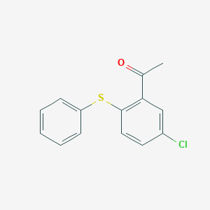 molecular formula C14H11ClOS B230338 1-[5-Chloro-2-(phenylsulfanyl)phenyl]ethanone 