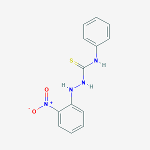 molecular formula C13H12N4O2S B230406 2-(2-nitrophenyl)-N-phenylhydrazinecarbothioamide 