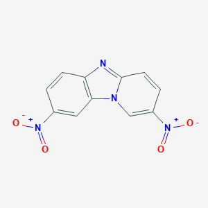 molecular formula C11H6N4O4 B230409 2,8-Dinitropyrido[1,2-a]benzimidazole 