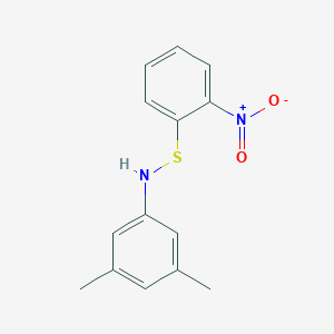 1,3-Dimethyl-5-{[(2-nitrophenyl)sulfanyl]amino}benzene