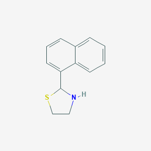 molecular formula C13H13NS B230459 2-(1-Naphthyl)-1,3-thiazolidine 