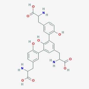 m-Terphenyl-3,3'',5'-tripropionic acid, alpha,alpha',alpha''-triamino-2',6',6''-trihydroxy-