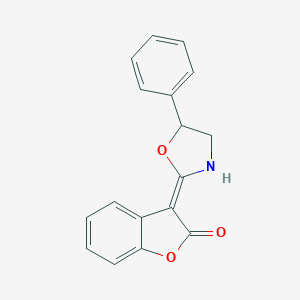 molecular formula C17H13NO3 B230482 (3E)-3-(5-phenyl-1,3-oxazolidin-2-ylidene)-1-benzofuran-2-one 