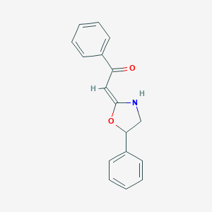 molecular formula C17H15NO2 B230492 1-Phenyl-2-(5-phenyl-1,3-oxazolidin-2-ylidene)ethanone 