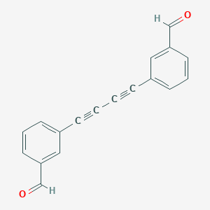 molecular formula C18H10O2 B230522 3-[4-(3-Formylphenyl)-1,3-butadiynyl]benzaldehyde 