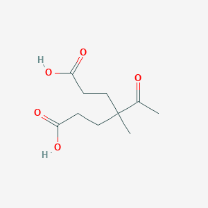 molecular formula C10H14O5-2 B023055 4-Acetyl-4-methylheptanedioic acid CAS No. 19830-09-2