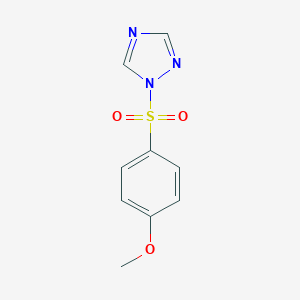 molecular formula C9H9N3O3S B230625 methyl 4-(1H-1,2,4-triazol-1-ylsulfonyl)phenyl ether 