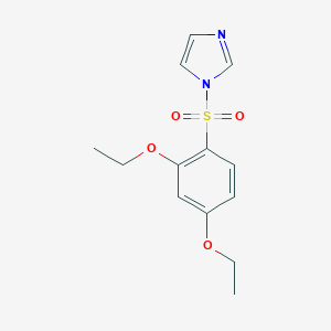 molecular formula C13H16N2O4S B230645 1-(2,4-diethoxybenzenesulfonyl)-1H-imidazole 