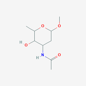 N-(3-hydroxy-6-methoxy-2-methyloxan-4-yl)acetamide