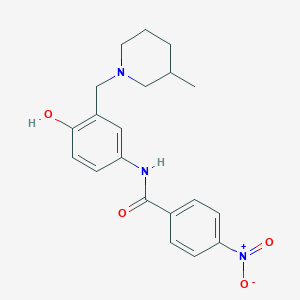 molecular formula C5H2BrCl2NO2 B230722 4'-Hydroxy-3'-((3-methylpiperidino)methyl)-4-nitrobenzanilide CAS No. 17183-42-5