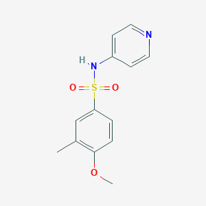 molecular formula C13H14N2O3S B230728 4-methoxy-3-methyl-N-(4-pyridinyl)benzenesulfonamide 