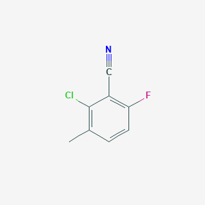 molecular formula C8H5ClFN B023073 2-Chloro-6-fluoro-3-methylbenzonitrile CAS No. 886500-98-7