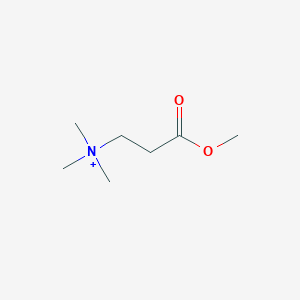 molecular formula C7H16NO2+ B230745 1-Propanaminium, 3-methoxy-N,N,N-trimethyl-3-oxo- CAS No. 16271-53-7