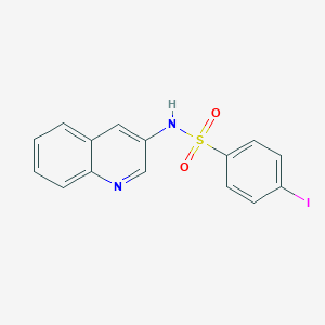 molecular formula C15H11IN2O2S B230748 4-iodo-N-(3-quinolinyl)benzenesulfonamide 