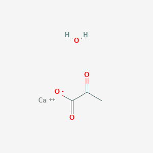 Propanoic acid, 2-oxo-, calcium salt, hydrate (2:1:5)
