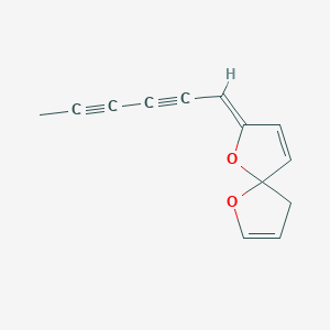 molecular formula C8H18O2S B230767 (7Z)-7-(Hexa-2,4-diyn-1-ylidene)-1,6-dioxaspiro[4.4]nona-2,8-diene CAS No. 17089-43-9