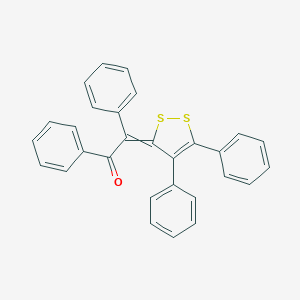 molecular formula C29H20OS2 B230778 2-(4,5-Diphenyl-3H-1,2-dithiol-3-ylidene)-1,2-diphenylethanone CAS No. 16074-89-8