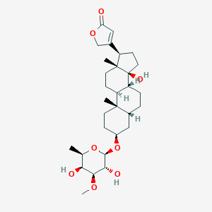 molecular formula C30H46O8 B230780 Odoroside H CAS No. 18810-25-8