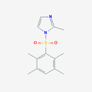 molecular formula C14H18N2O2S B230786 2-methyl-1-[(2,3,5,6-tetramethylphenyl)sulfonyl]-1H-imidazole 