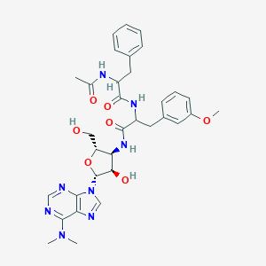 molecular formula C33H40N8O7 B230801 N-Acetylphenylalanylpuromycin CAS No. 15545-21-8