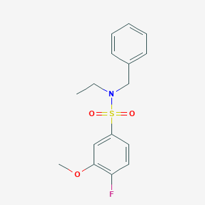 N-benzyl-N-ethyl-4-fluoro-3-methoxybenzenesulfonamide