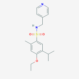 4-ethoxy-5-isopropyl-2-methyl-N-(4-pyridinylmethyl)benzenesulfonamide
