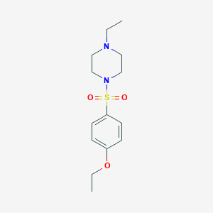molecular formula C14H22N2O3S B230874 1-[(4-Ethoxyphenyl)sulfonyl]-4-ethylpiperazine 