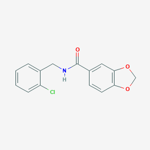 N-(2-chlorobenzyl)-1,3-benzodioxole-5-carboxamide