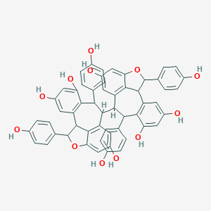 molecular formula C56H42O12 B230904 Hopeaphenol CAS No. 17912-85-5