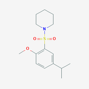 4-Isopropyl-2-(1-piperidinylsulfonyl)phenyl methyl ether