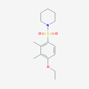 molecular formula C15H23NO3S B230913 1-(4-Ethoxy-2,3-dimethylphenyl)sulfonylpiperidine 