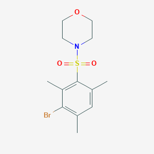 molecular formula C13H18BrNO3S B230933 4-(3-Bromo-2,4,6-trimethylbenzenesulfonyl)morpholine 