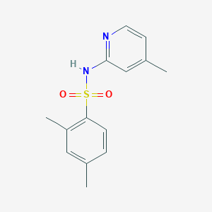 molecular formula C14H16N2O2S B230944 2,4-dimethyl-N-(4-methylpyridin-2-yl)benzenesulfonamide 