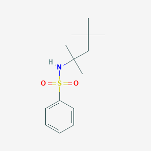 molecular formula C14H23NO2S B230947 N-(2,4,4-trimethylpentan-2-yl)benzenesulfonamide 