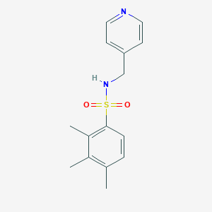 molecular formula C15H18N2O2S B230949 2,3,4-trimethyl-N-(pyridin-4-ylmethyl)benzenesulfonamide 