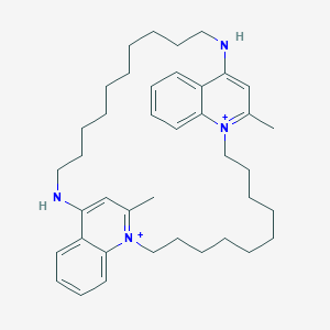 molecular formula C10H14N2NiO8 B230980 Bisdequalinium CAS No. 16776-40-2