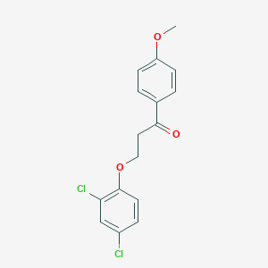 molecular formula C16H14Cl2O3 B230988 3-(2,4-Dichlorophenoxy)-1-(4-methoxyphenyl)-1-propanone 