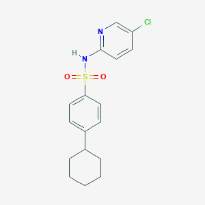 molecular formula C17H19ClN2O2S B230999 N-(5-chloro-2-pyridinyl)-4-cyclohexylbenzenesulfonamide 
