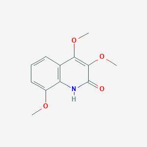 molecular formula C12H13NO4 B231007 3,4,8-Trimethoxyquinolin-2(1H)-one 