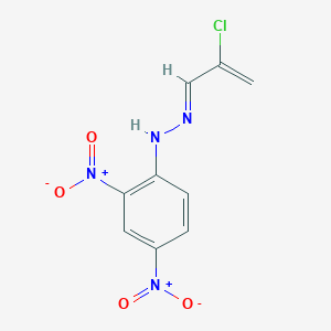 molecular formula C9H7ClN4O4 B231017 2-Chloropropenaldehyde 2,4-dinitrophenylhydrazone CAS No. 18748-42-0