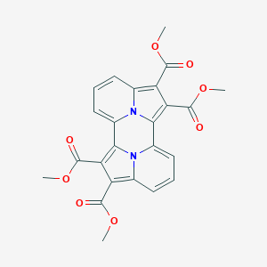 molecular formula C24H18N2O8 B231025 Tetramethyl indolizino[5',4',3':3,4,5]pyrazino[2,1,6-cd]indolizine-1,2,6,7-tetracarboxylate 