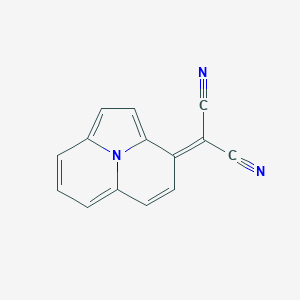 molecular formula C14H7N3 B231043 2-(3H-pyrrolo[2,1,5-de]quinolizin-3-ylidene)malononitrile 